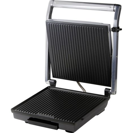DOMO DO9225G électrique Barbecue boîtier Cool-Touch, revêtement anti-adhésif, voyant lumineux noir (1/5)