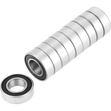 Einreihige Kugellager, gummigedichtete Rillenkugellager, 10 Stück 688-2RS für kleine Hobby-Wellen-/Stangenprojekte, 5 mm, 8 x 16 x 5 mm (1/5)