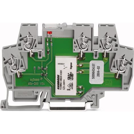 WAGO 859-303 Relaisklemme Nennspannung: 12 V/DC Schaltstrom (max.): 5 A 1 Wechsler 1 St. (1/4)