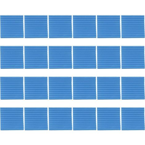 Lot de 24 panneaux en mousse acoustique 1 x 12 x 12 pouces, panneaux muraux insonorisés avec isolation phonique, panneaux acoustiques en forme de coin pour studios et maisons. (1/5)