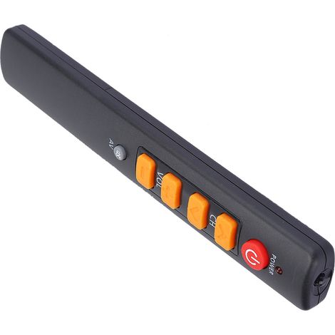 Mando a distancia universal programable con botones grandes, controlador inteligente para TV, decodificador, reproductor de DVD, DVB, sistema de alta fidelidad y videograbadora.