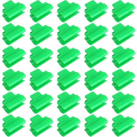 Clips en Plastique pour Serre,30 Pièces Pince pour Serre de Jardin Serre Film Pinces Fixations Clips de Serrage pour Plantes, Filet, Tunnel, Cadre D'ombrage (1/5)