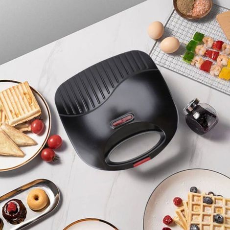Presse À Panini Électrique - 750 W - Plaques Double Face En Aluminium Antiadhésif - Pour Sandwichs Et Paninis - 1 Pièce (1/4)