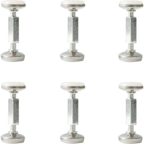 6 Pcs Outil anti-secousse cadre lit réglable, Bouchons tête de lit de fixation anti-secousse filetés, Stabilisateur support télescopique anti-tremblement chevet pour lits, canapés ( Size : 75-93mm ) (1/5)