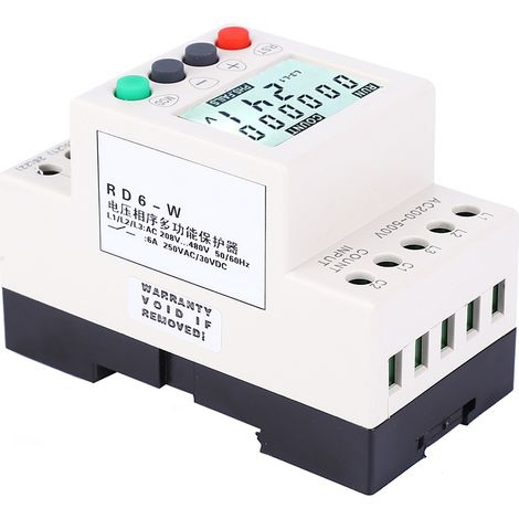 RD6-W LCD-Display mit Unterspannungsschutz, Phasenfolgeschutz und 3-Phasen-Spannungsüberwachungsrelais (1/5)