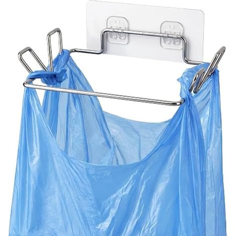 Support suspendu pour sacs poubelle - Poubelle portable - Support pour sacs poubelle - Poubelle de cuisine suspendue pour placards et camping (1/3)