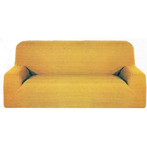 Trade Shop - 4-Sitzer-Sofabezug, ausziehbar von 170 bis 280 cm, Stretch-Sofabezug, Farbe - Gold