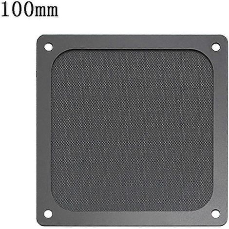 Filtre à poussière magnétique, grille de protection anti-poussière pour ventilateur avec trou pour PC - 100 mm x 100 mm (1/4)