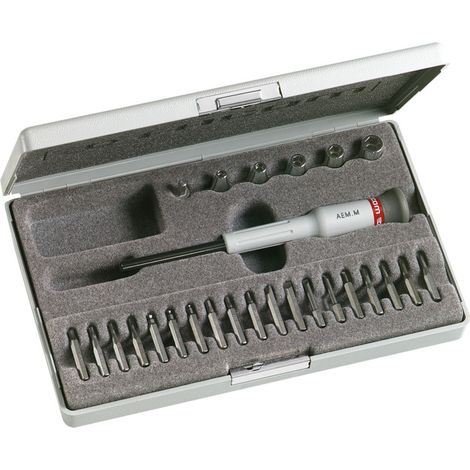 Facom – Coffret multi-outils 26 embouts de vissage – Hexagonal, Phillips, Pozidriv, plat, Torx – Pour vissage rapide en série (1/4)