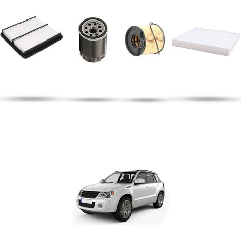 Kit tagliando 4 filtri compatibile con Suzuki Grand Vitara 2.0 HDI 80kw dal 2003 (1/5)