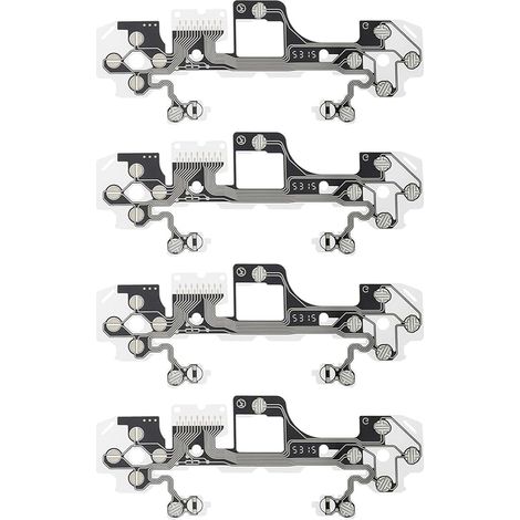 Lot de 4 films conducteurs de rechange pour poignée de clavier - Film conducteur flexible compatible avec PS5 BDM-030 - Compatible avec manette V3 DualSense (1/5)