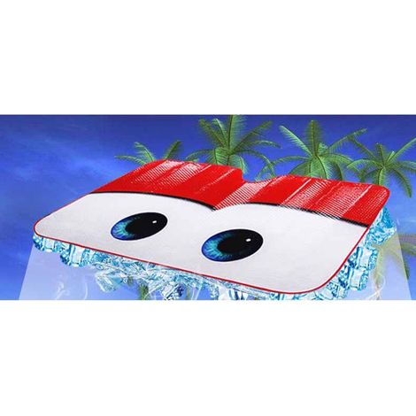 Pare-soleil voiture pliable avec yeux cartoon, protection pare-brise anti-UV, écran thermique rétroviseur, bouclier solaire pliable. (1/5)