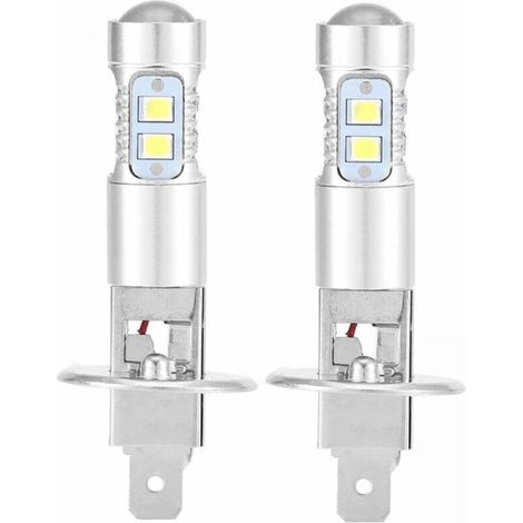 Lampadine per fari, kit di lampadine LED H1 6000K super bianche da 100W per fari anabbaglianti.