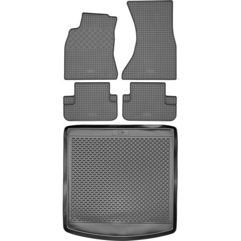 Juego de alfombrillas de goma para coche y maletero para Audi A5 i Sportback (2007-2016). (1/5)