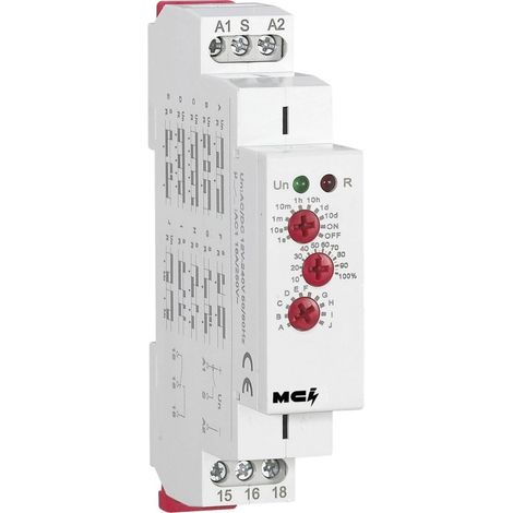 Mci coupatan MRT8-M1/W: timer elettronico modulare multifunzione 12..240Vac/dc - Ref: 040435