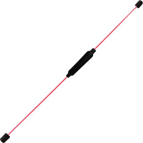 Barre de fitness élastique démontable, barre lestée à vibrations haute fréquence, barre d'exercice élastique pour musculation, rouge (1/5)