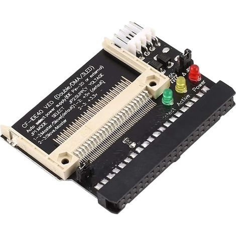 Adaptateur CF vers IDE 40 broches, convertisseur de carte Compact Flash CF vers 3,5 pouces, 3 voyants LED (1/4)