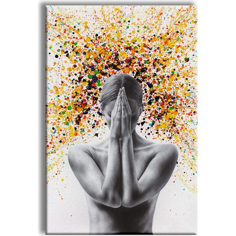 Silence - Quadro Canvas Contemporaneo su telaio in legno - Misura: 50x70 cm (1/3)