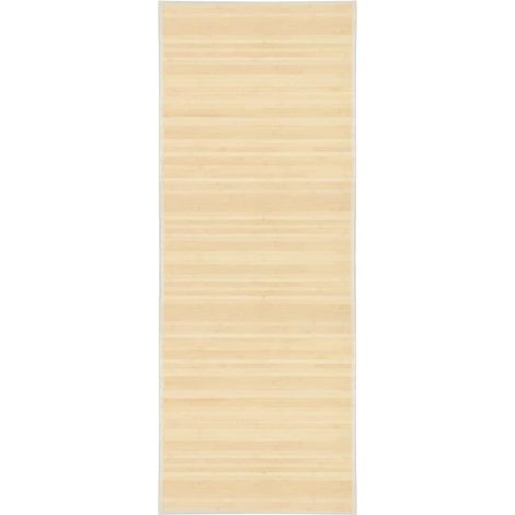Teppich Bambus 80x200 cm Natur