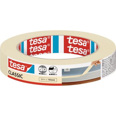 Cinta de enmascarar tesa Classic blanco 19 mm 50 m (1/2)
