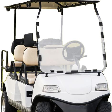 Windschutzscheibe, Acryl, 39,5 x 34,6 Zoll, Passend für Club Car DS 1982-2000.5, Temperaturbereich -22°F bis 158°F, 4mm Dicke (1/5)