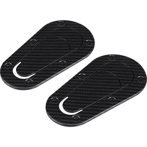 Paire Universelle Autocollants Capot Voiture Sport Déco Extérieure Accessoires (Fibre de Carbone) (1/4)