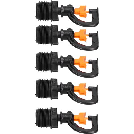 5 Stück G1/2 Außengewinde-Drehsprinklerkopf-Sprühdüsen für Gartenbewässerungszubehör (1/5)