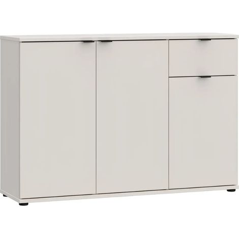 Madia 3 Ante 1 Cassetto Credenza Salvaspazio Beige Cashmere Soggiorno (1/4)