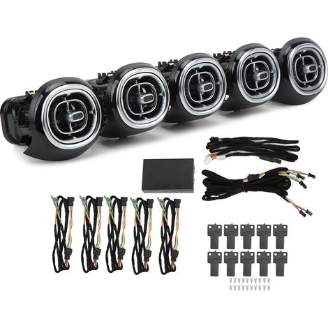 Kits de lumière ambiante de ventilation de Turbine avant LED 64 couleurs, remplacement pour classe C W206 S206 2022+ (1/5)