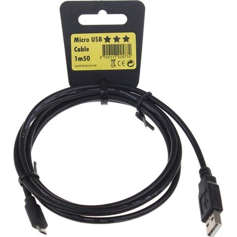Erard - productos star - micro usb - 1m50 - x002577 - 3700117225774