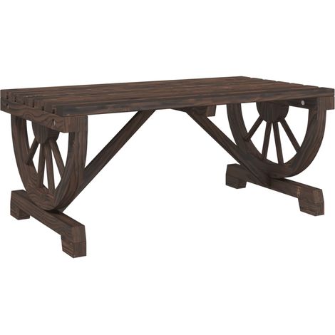 vidaXL Tavolino da Giardino 90x50x40 cm in Legno Massello di Abete (1/5)