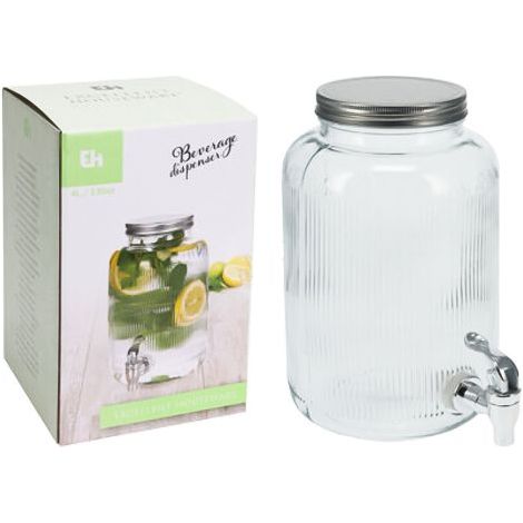 CARAFFA DISPENSER CON TAPPO ERMETICO litri 4