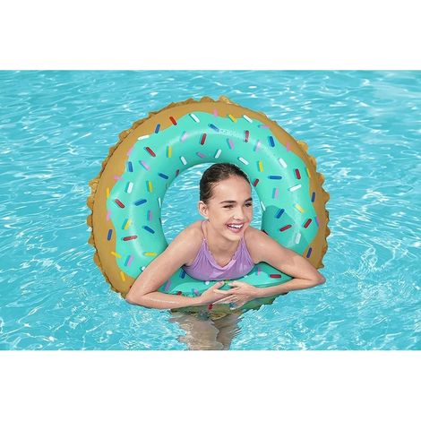 TRADE SHOP - Salvagente Ciambella Gonfiabile Fashion 91 Cm Donut Dolce Per Mare Piscina 36300 - (1/5)