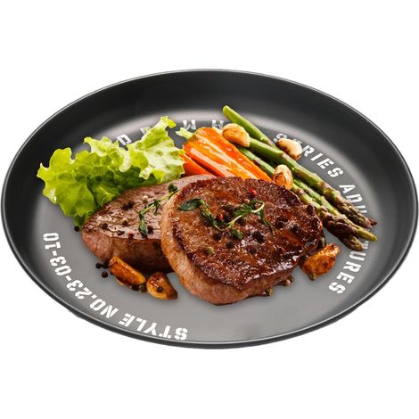 Assiettes Inoxydables - Assiettes Réutilisables Multi - usages Pour