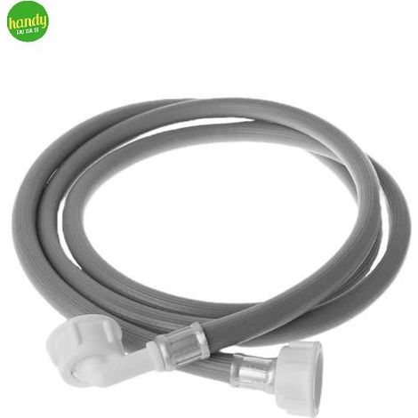 Tubo flessibile carico lavatrice/lavastoviglie in gomma con attacco curvo Ambra Water 2m