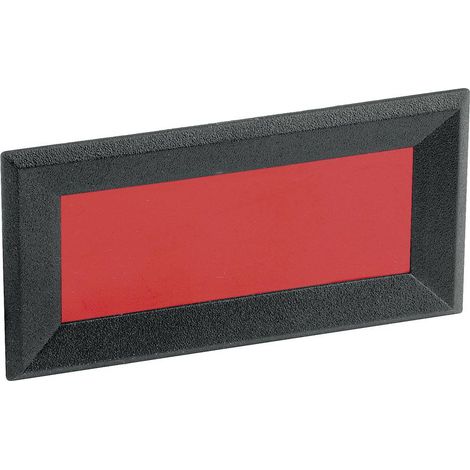 Mentor 2656.8422 Telaio anteriore Nero, Rosso (L x A x P) 64 x 28 x 2.3 mm ABS