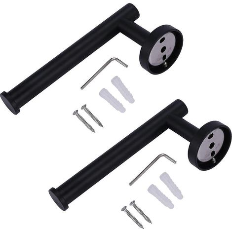 2x Toilettenpapierhalter Wasserdichter Papierhalter Toilettenpapierhalter für Badezimmer Zubehör Set Bla (1/5)