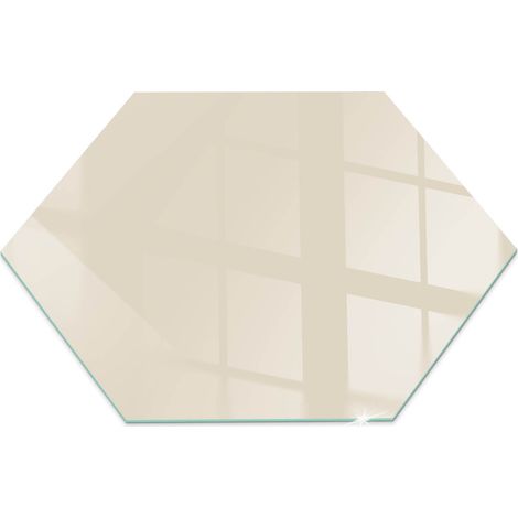 Vetro Temperato Resistente Al Calore Per Camino Protezione del Pavimento dal Calore Resistente a Scintille Colore Beige h40 cm (1/5)