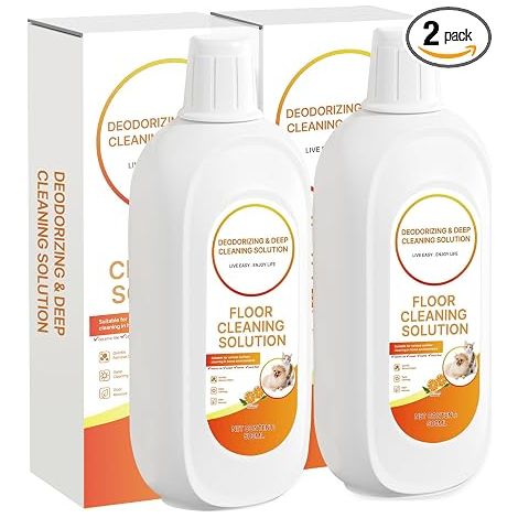 2 Packs of Orange Scent Floor Cleaner Compatible with Cleaning Solution Residue-free & Trace Free Deep Cleaning Solution for Liquid Cleaning Solution for ALL (1/5)