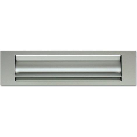 Entrée de boîte aux lettres isolante argent satiné 325x30mm – Isolation thermique et acoustique – T60210000 – Goettgens