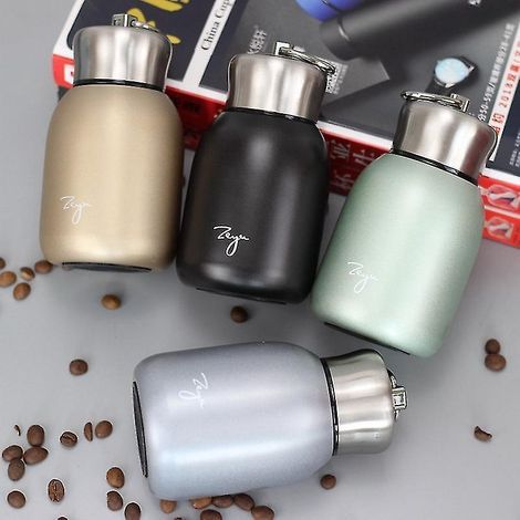 Mini-Reise-Thermoskanne für Kaffee, 300 ml Isolierflasche, rosa (300 ml) (1/4)