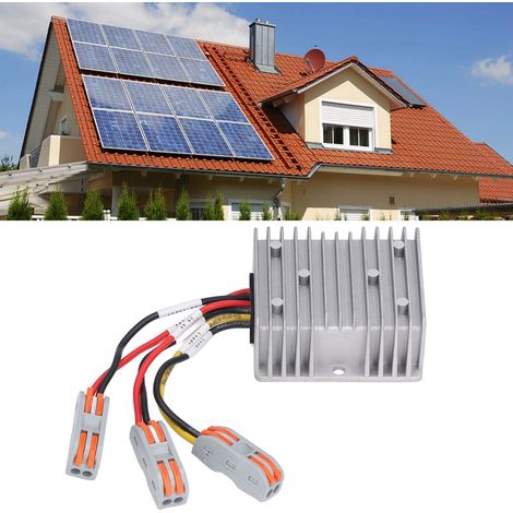 MPPT-Solarregler [20 A 300 W] Photovoltaik-Batterieladegerät, synchrone Gleichrichtung, Abwärtswandler, 24-Stunden-Ladezeit, 29,4 V, normalerweise offen, Schutzart IP67 (1/5)