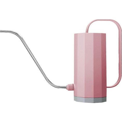 Arrosoir en plastique de 1200 ml pour la maison et le jardin, avec un long bec verseur en acier inoxydable pour l'arrosage des plantes succulentes (couleur aléatoire, série rose). (1/3)