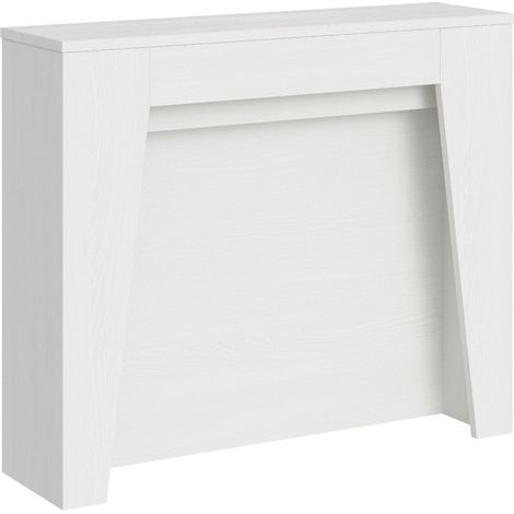 Consolle Allungabile 90x25/211 cm Pannelli in Nobilitato Anea Bianco Frassino (1/5)