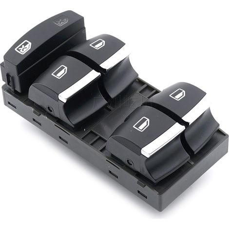 Le modèle 4F0959851H convient aux interrupteurs de commande des lève-vitres et aux interrupteurs principaux de réglage des vitres électriques des voitures Audi. (1/2)