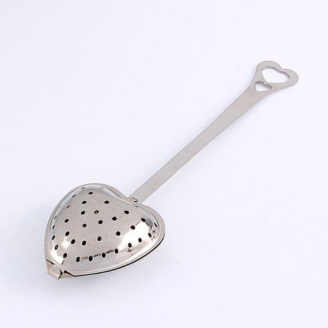 RIZGHWOY Infuseur à thé en Forme de Cœur en Acier Inoxydable, Filtre, Cuillère, Passoire, Boule, Facile à Utiliser, pour Boire du thé..