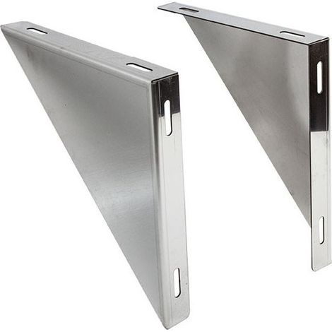 Angolari di supporto da 130mm in acciaio inox aisi 304 - vendita a coppia