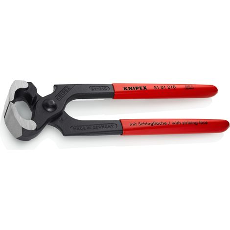 KNIPEX 51 01 210 SB Hammerzange mit Kunststoff überzogen schwarz atramentiert 210 mm