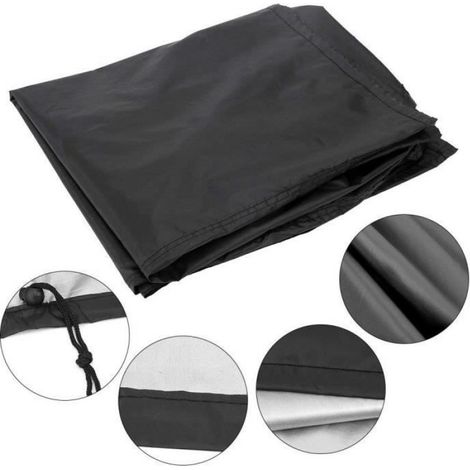 Housse Barbecue Imperméable Bâche de Protection BBQ Anti-UV Couverture de Gril Anti-poussière Anti-vent, Taille M 145x61x117cm (1/4)