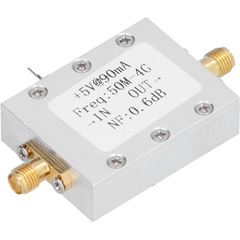 Amplificateur à faible bruit (LNA) à large bande de 0,05 à 4 GHz, à linéarité élevée et à très faible bruit (1/5)